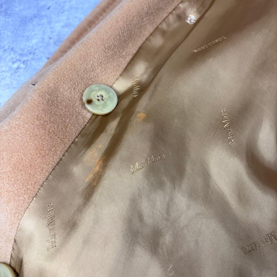 マックスマーラ　MaxMara 40 ダブルブレスト　カシミヤ混　コート　白タグ