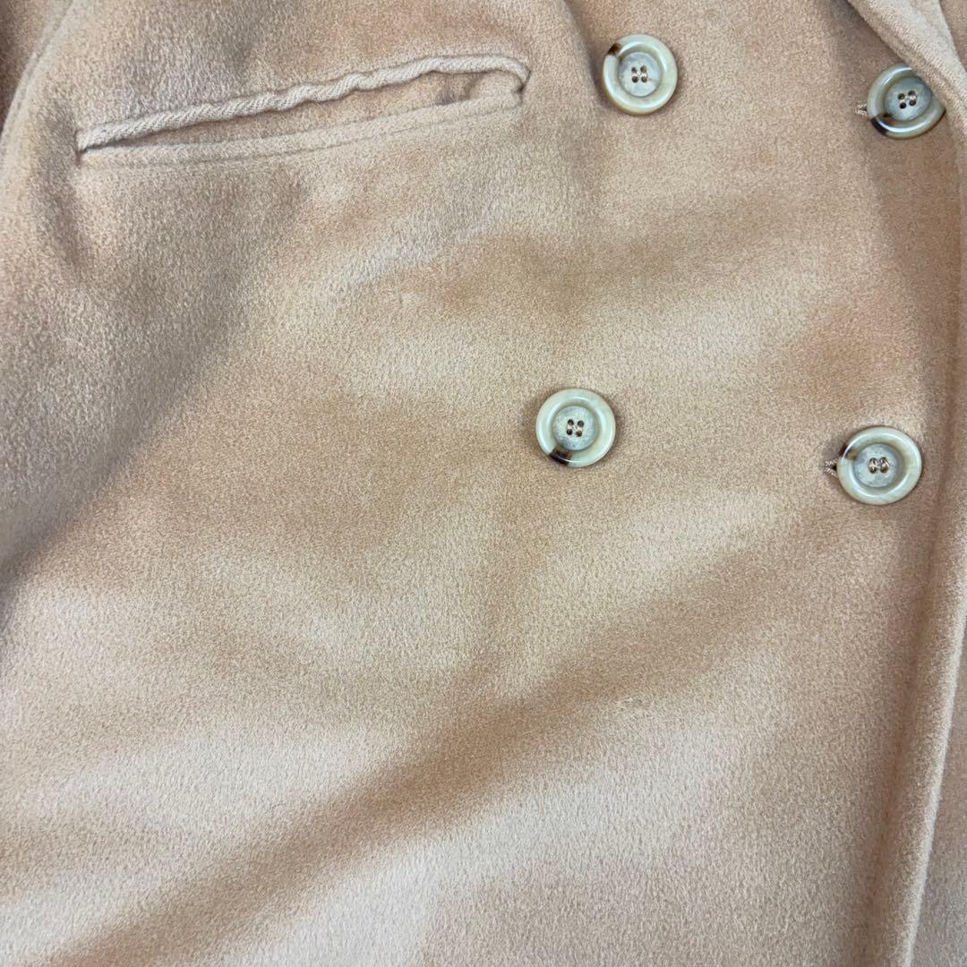 マックスマーラ　MaxMara 40 ダブルブレスト　カシミヤ混　コート　白タグ