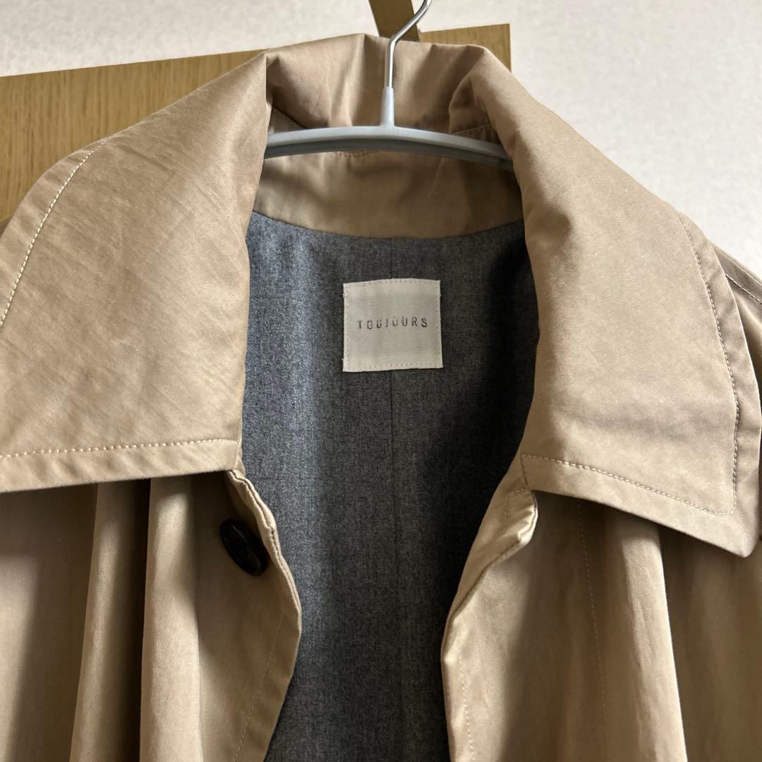 トゥジュー 定番 オーバーサイズ ステンカラーコート size2