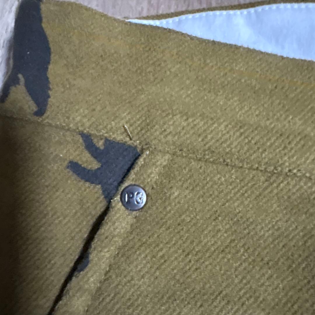 パーリーゲイツ クマプリント オリーブパンツ