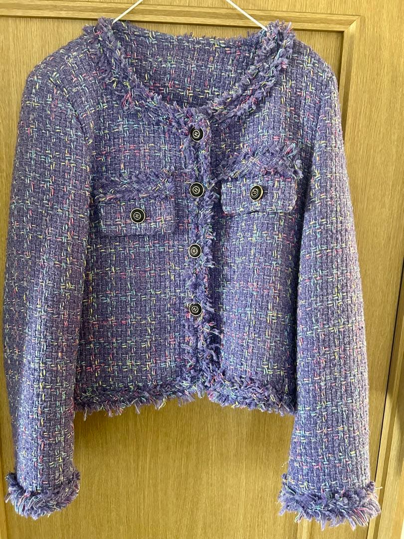 シャネルLOGOツイード ジャケット