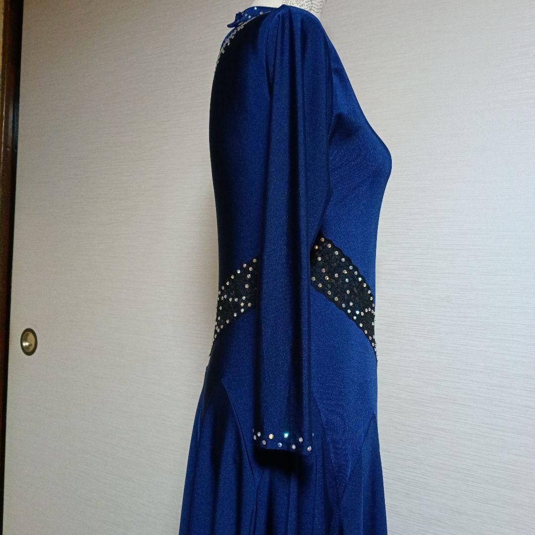 紺ニットドレス