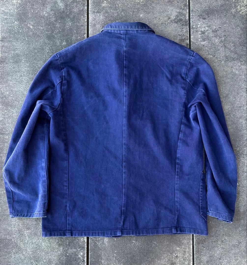 さ*ろ様 60s イギリス ブルードリル ワーク ジャケット
