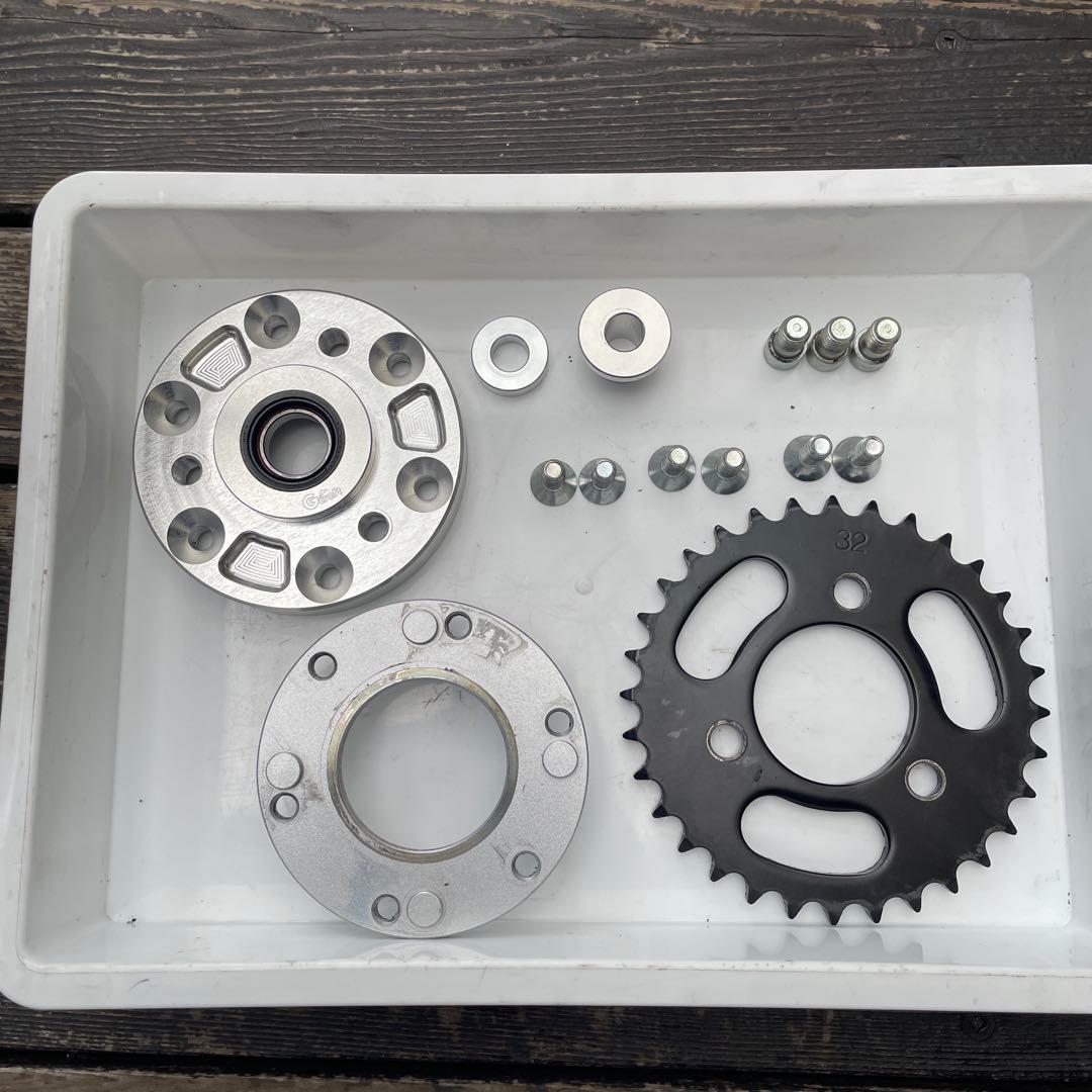 Gクラフト20mmオフセットスプロケットスペーサーKITACOスプロケット32T