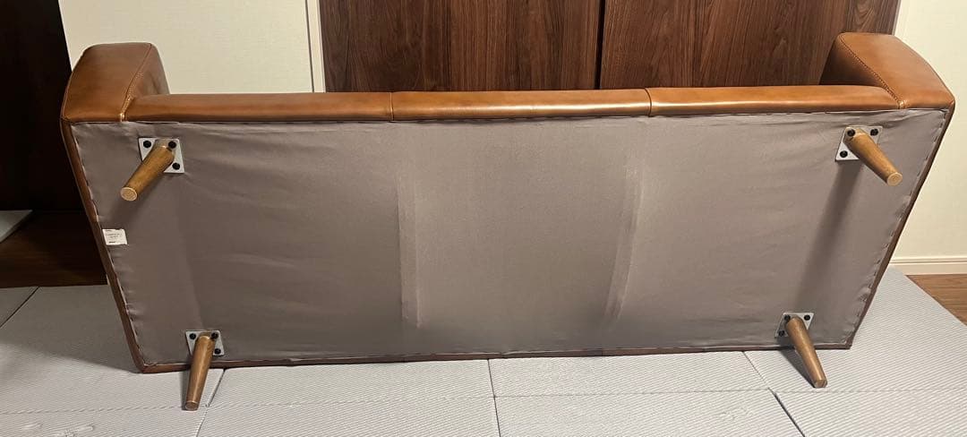 【送料込】unicoウニコ　MOLNモルン レザーソファ3シーター　3人掛け