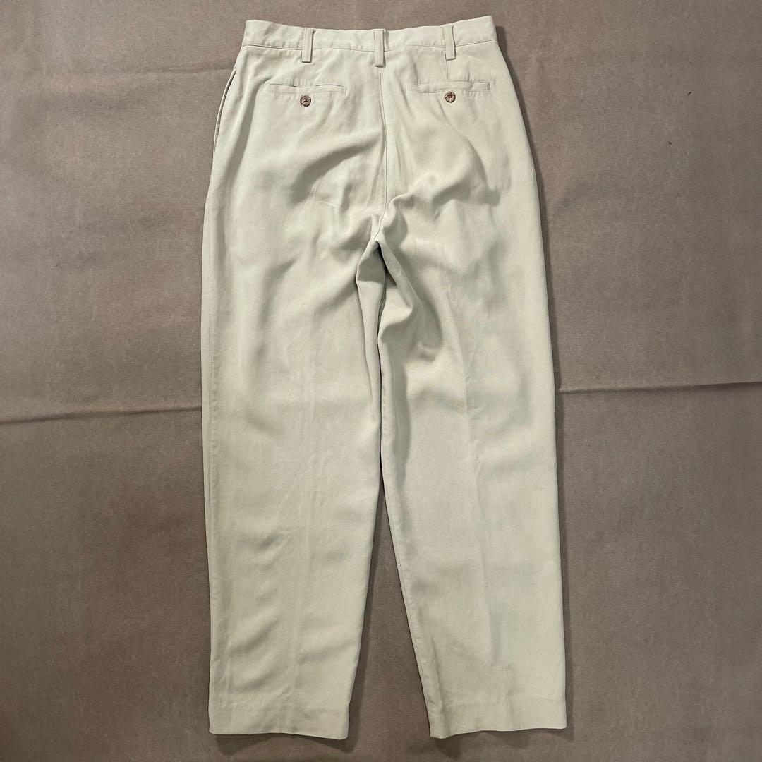 90s トミーバハマ シルク 2タック スラックス ビンテージ usa old