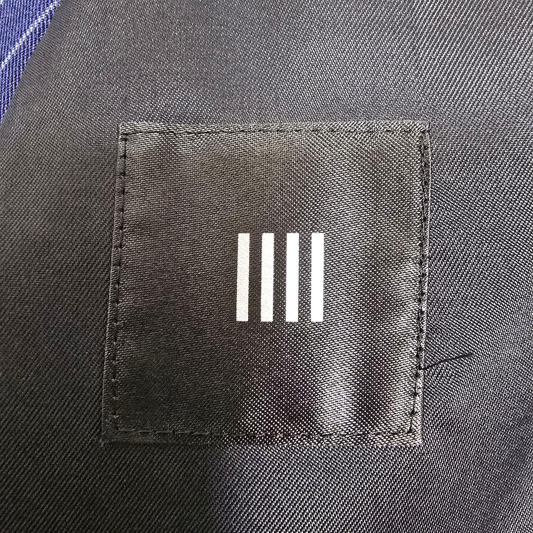 極美品 スーツセレクト 3ピース スーツセットアップ ストライプ ネイビー Y6