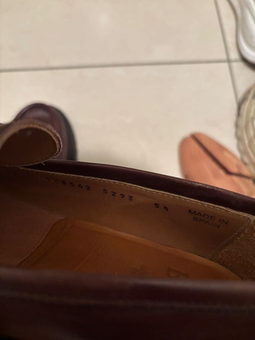 ダークブラウン レザー ローファー