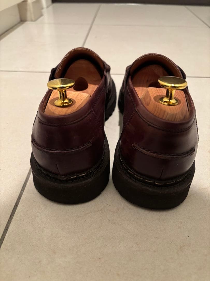 ダークブラウン レザー ローファー