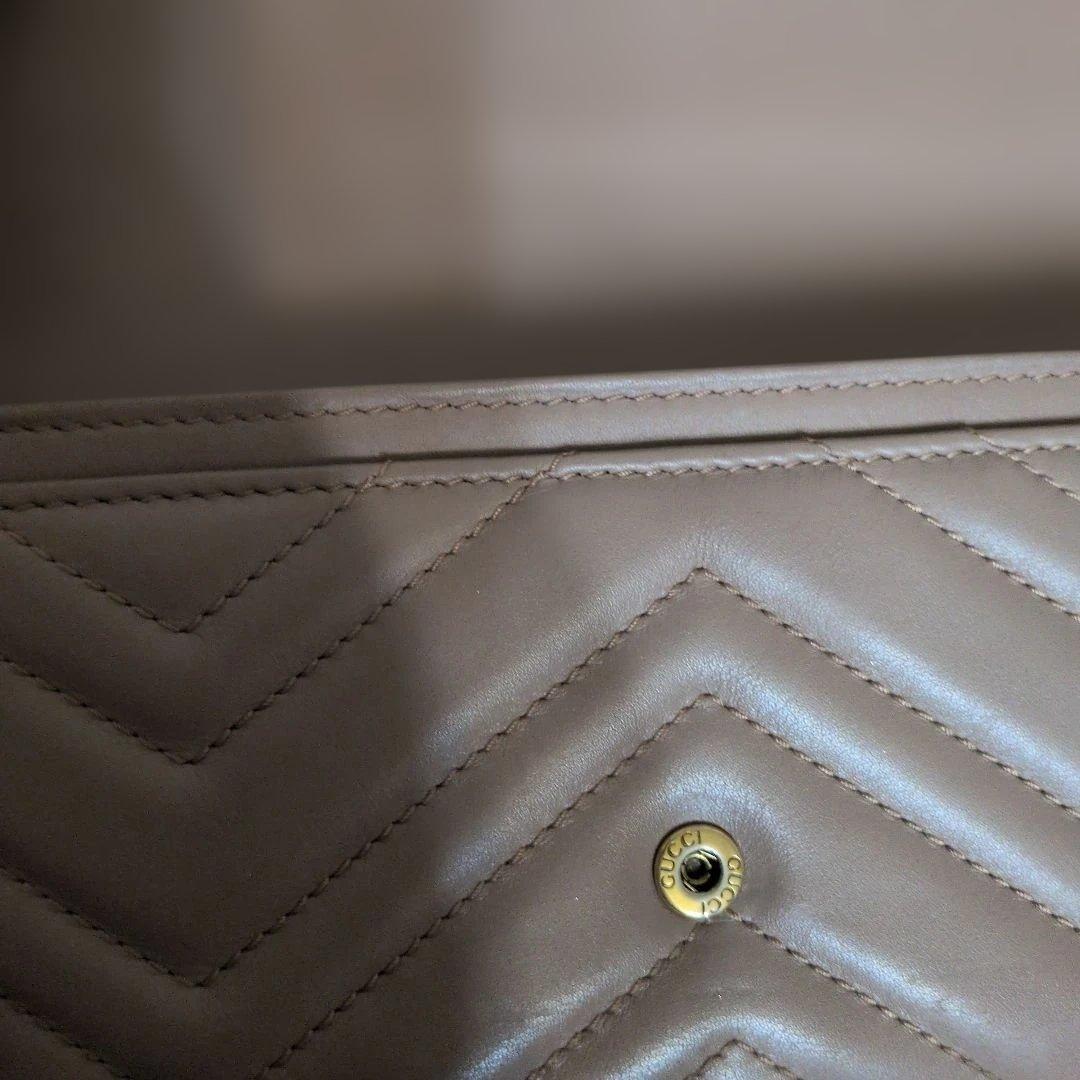 #新品同様　#GUCCI ハニーブラウン 長財布 GGロゴ#正規品