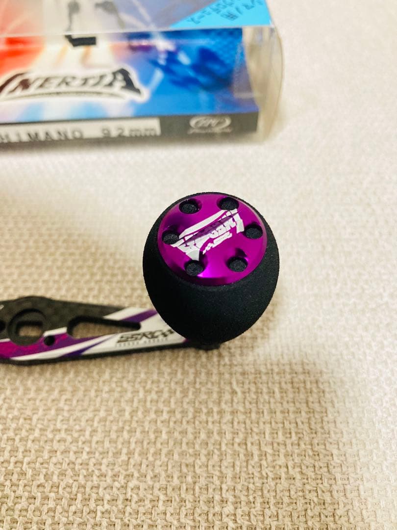 ZPI グラフィックカーボンハンドル ZPIイナーシャ ノブ パープル シマノ用