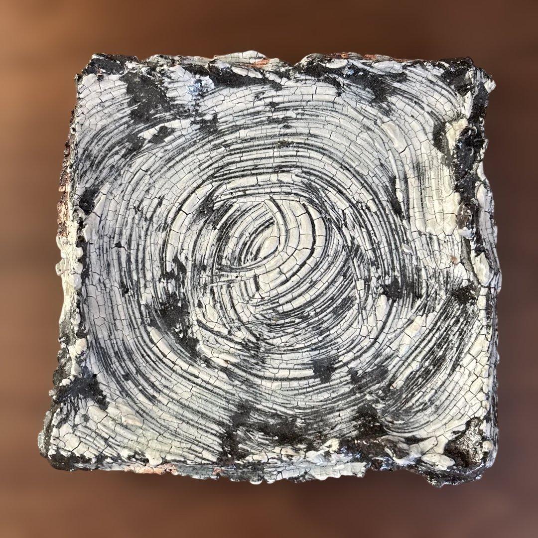 【唐津焼中川自然坊窯】刷毛目唐津四方もち上げ皿②