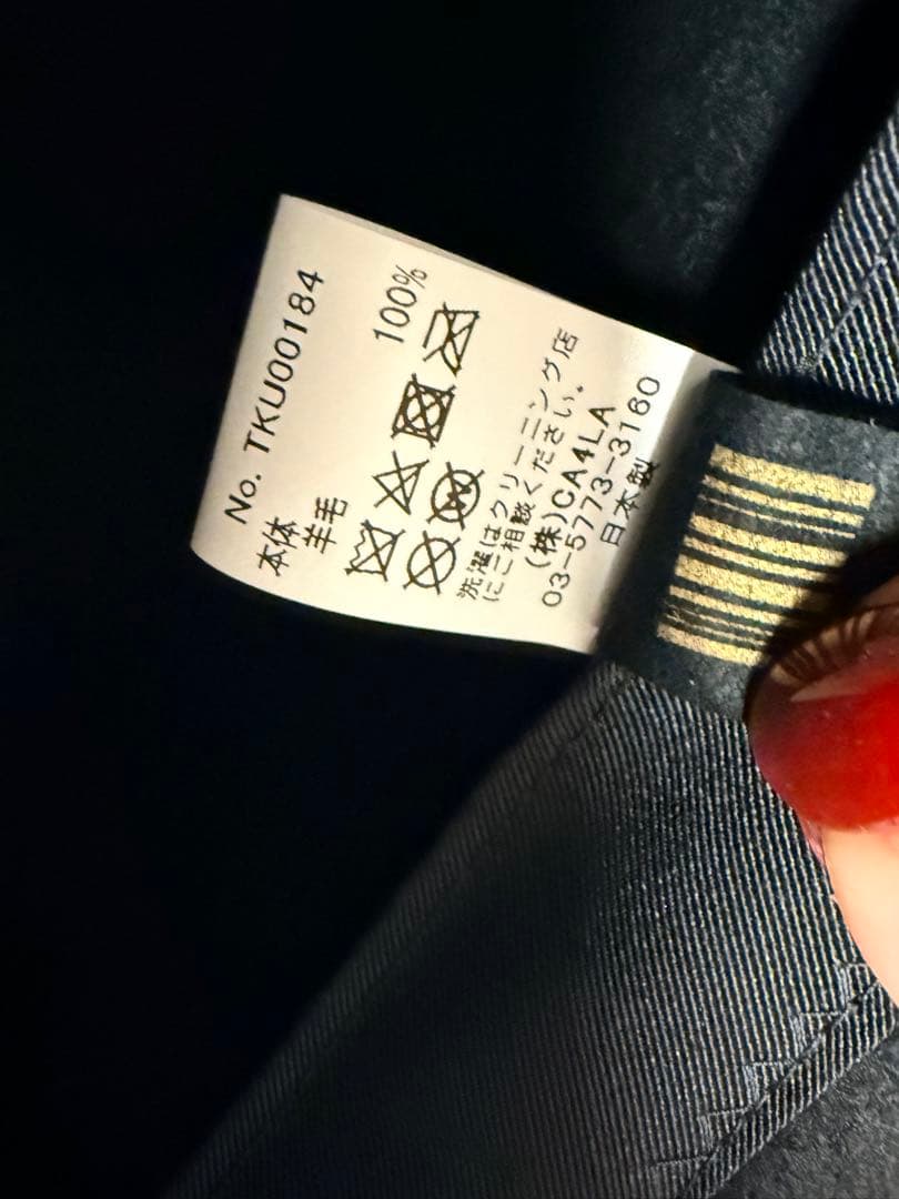 CA4LA ウール100% ブラックキャスケット