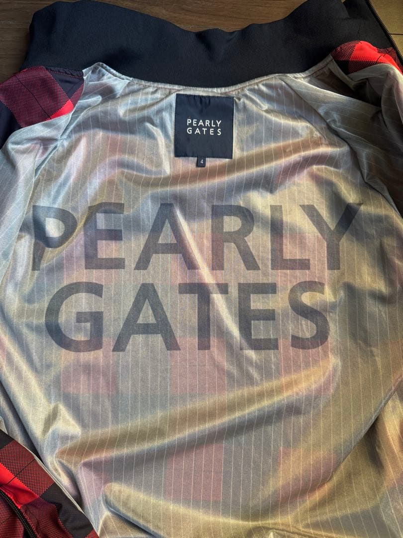 PEARLY GATES レッド/ブラックチェック　セットアップ