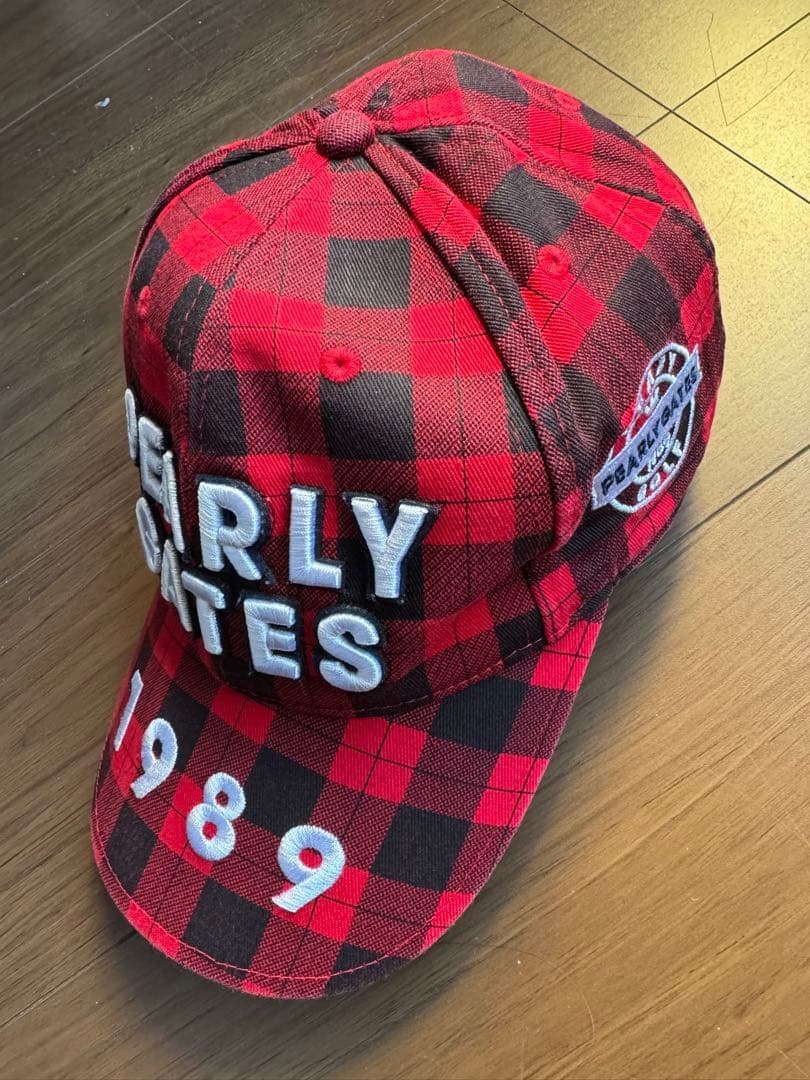 PEARLY GATES レッド/ブラックチェック　セットアップ