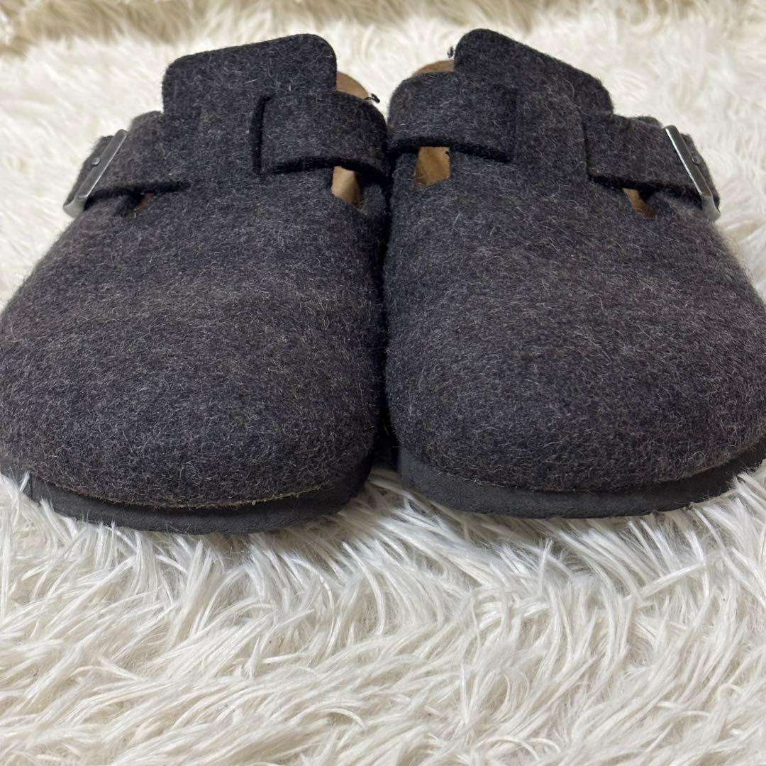 【美品】BIRKENSTOCK ビルケンシュトック　ボストン　ウールフェルト