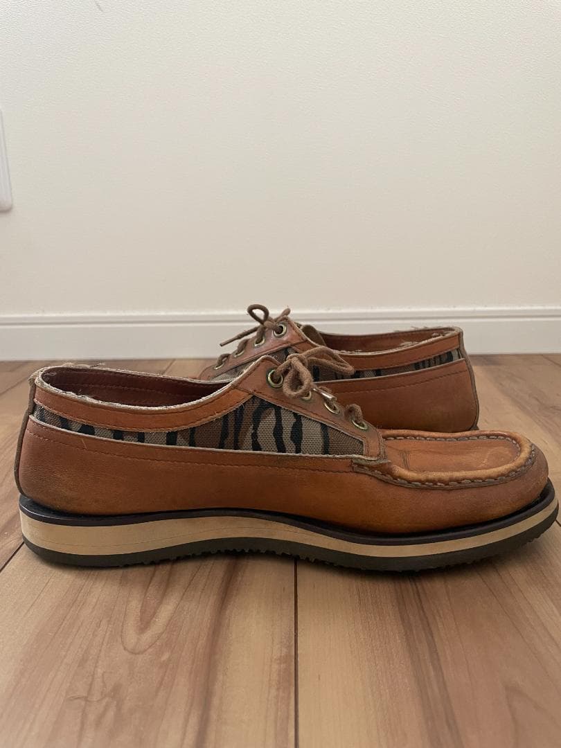 ラッセルモカシン デッキシューズ カモフラ Size US8.5E