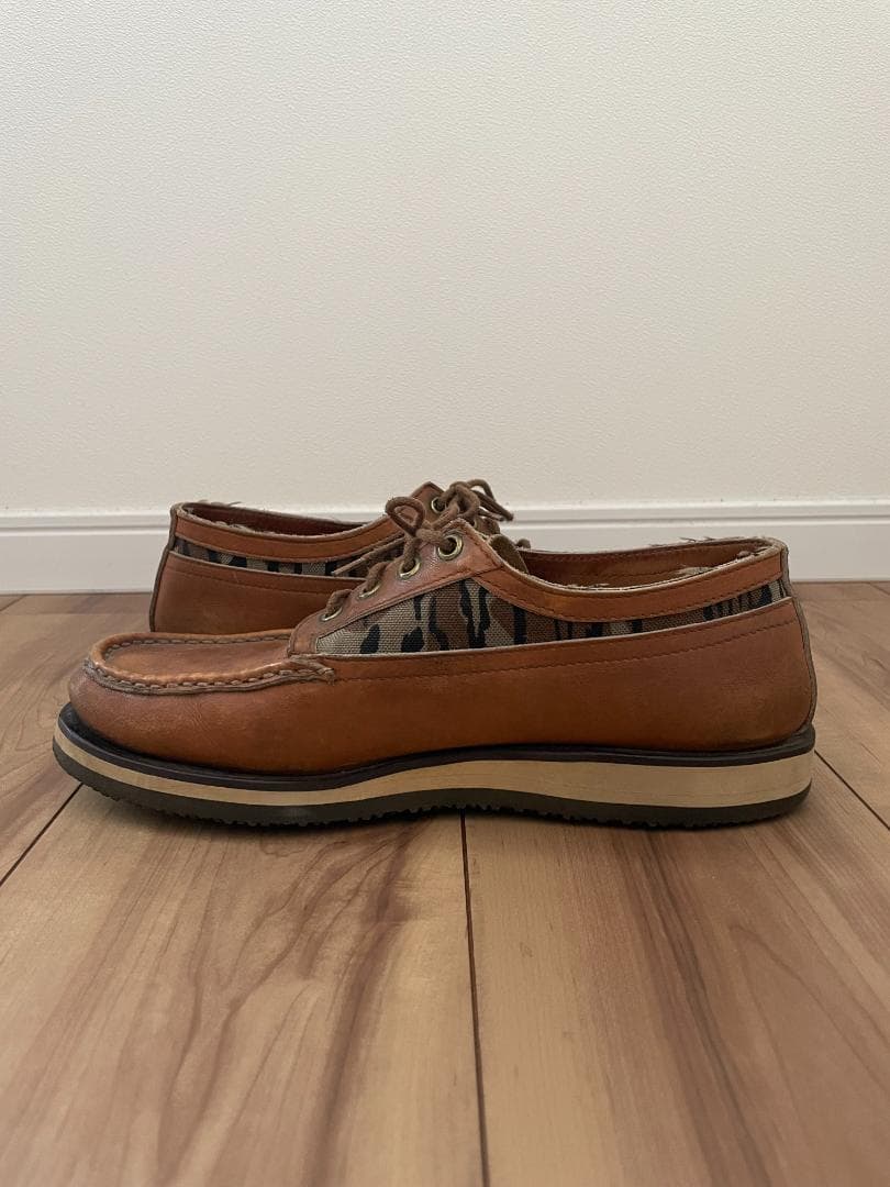 ラッセルモカシン デッキシューズ カモフラ Size US8.5E