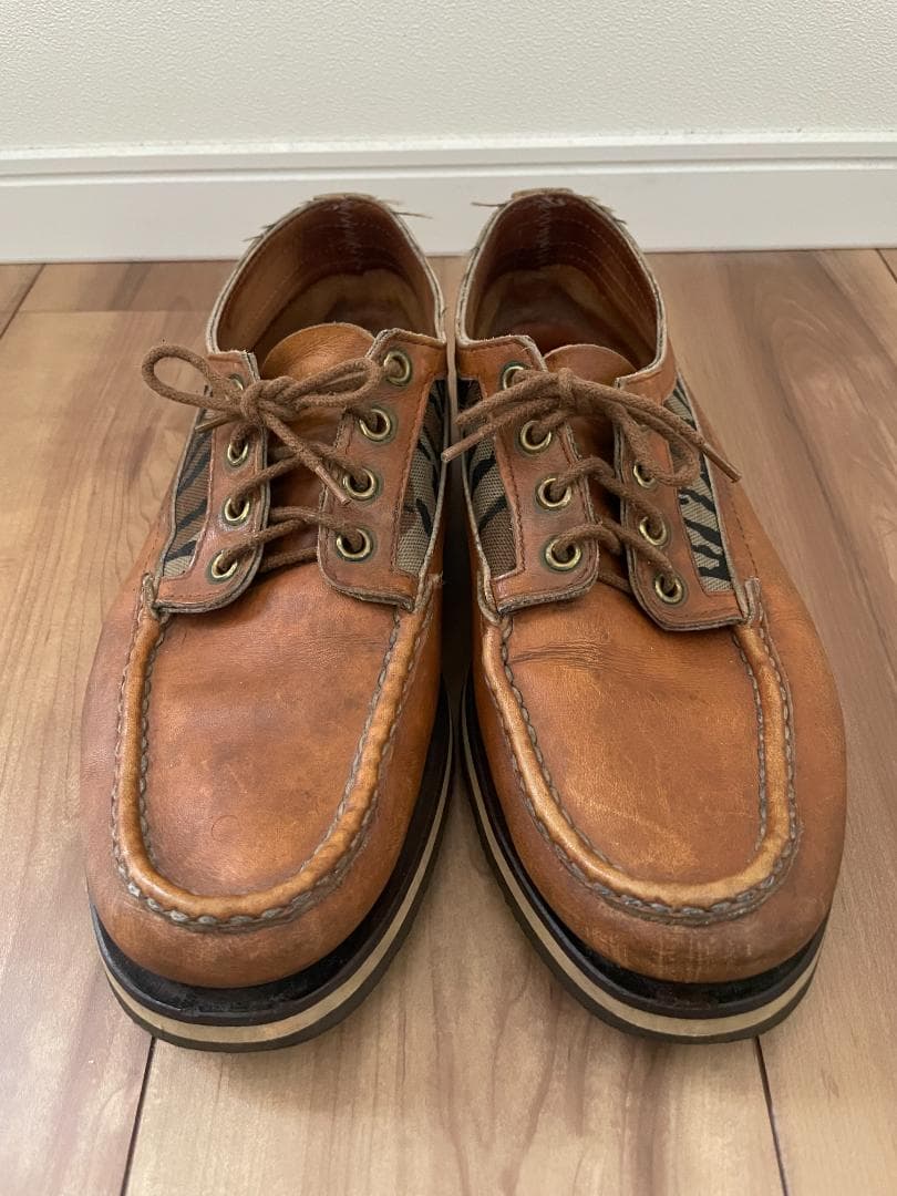 ラッセルモカシン デッキシューズ カモフラ Size US8.5E