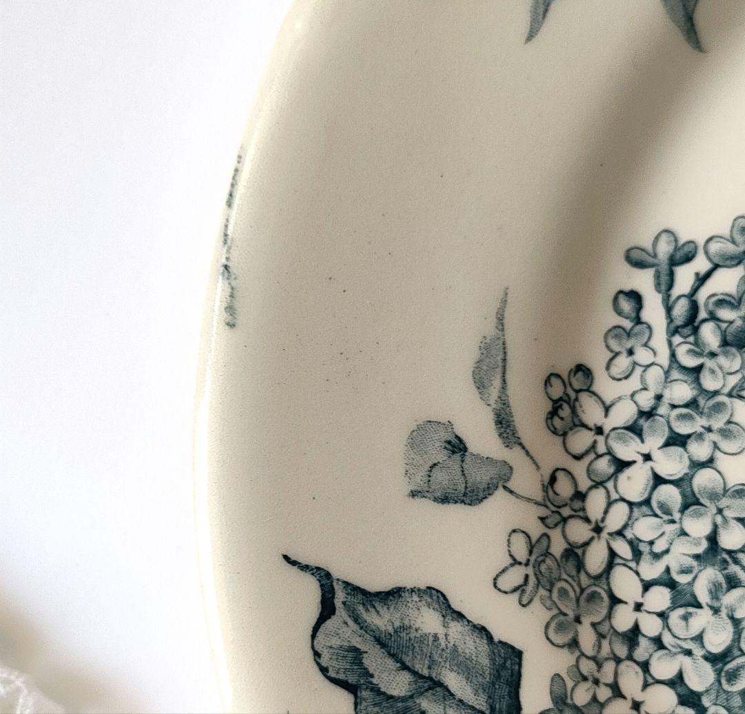 希少　美品　ジアン　LILAS 　平皿D　フランスアンティーク