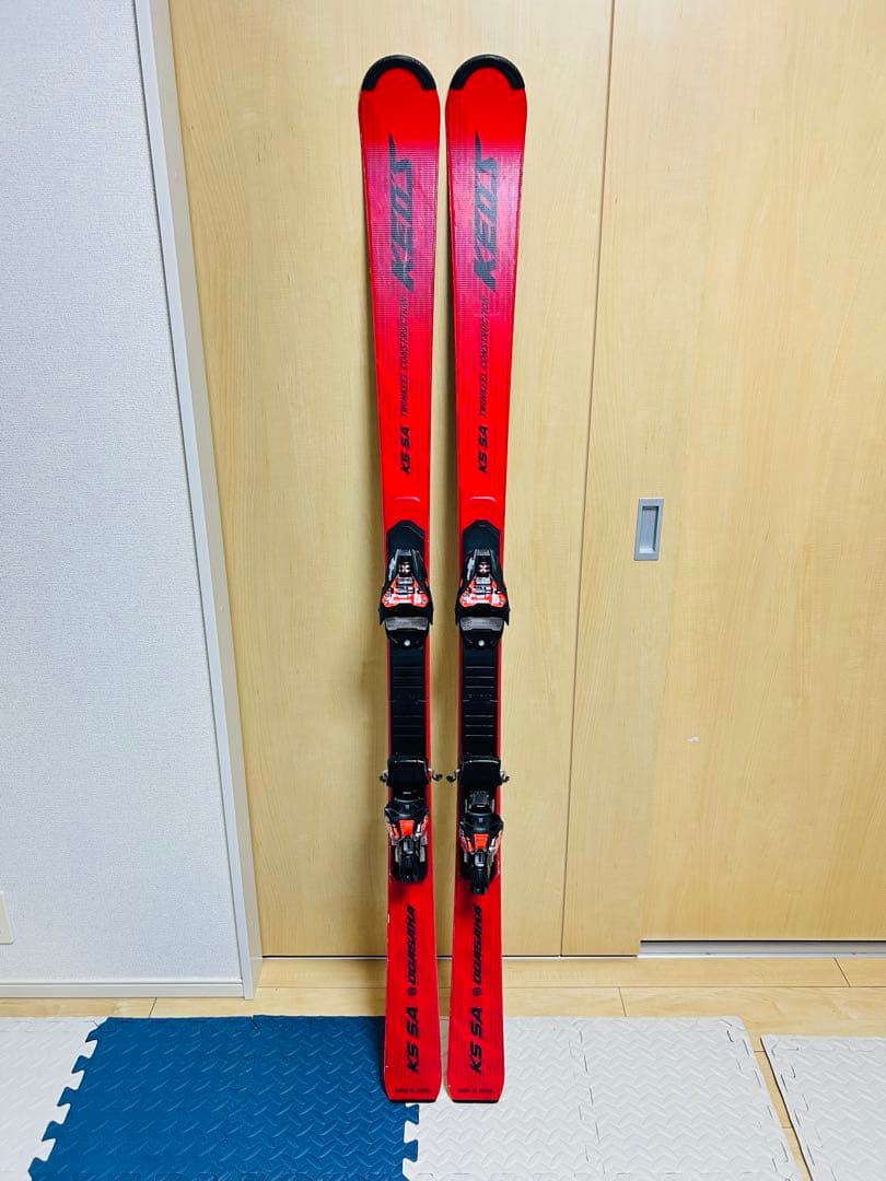 【美品】OGASAKA KEO’S KS SA 165cmスキー板 プレート付き