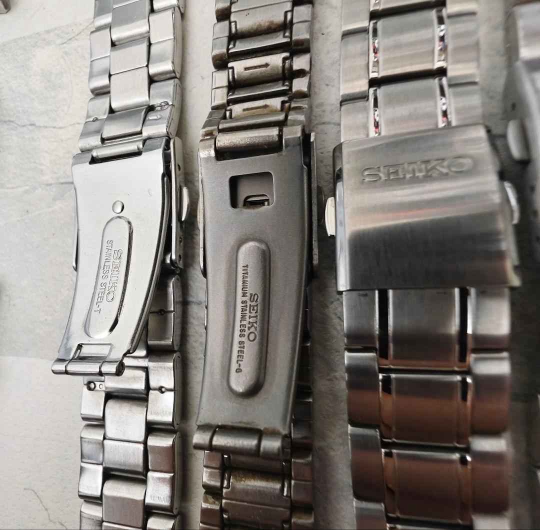 SEIKO セイコー 腕時計ベルト メタルバンド チタン ステンレス 20mm