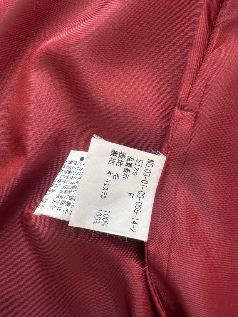 bulle de savon 赤 ロングコート