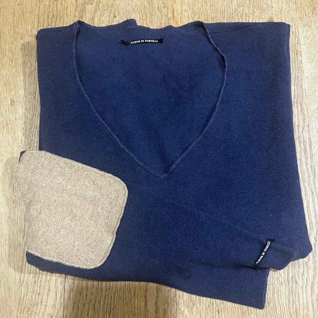 ［美品］album di famiglia Vネック長袖カットソー