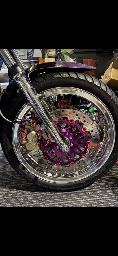 gs400 ExcelHリムワイドのメッキ前後セット