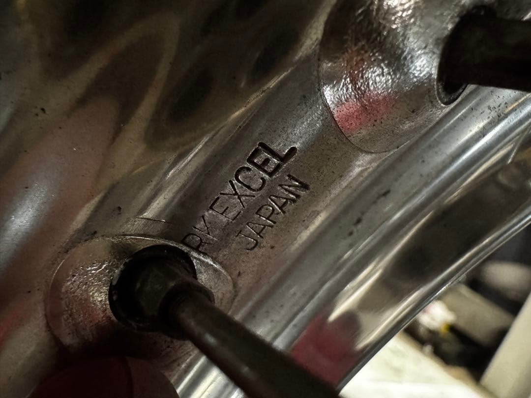 gs400 ExcelHリムワイドのメッキ前後セット