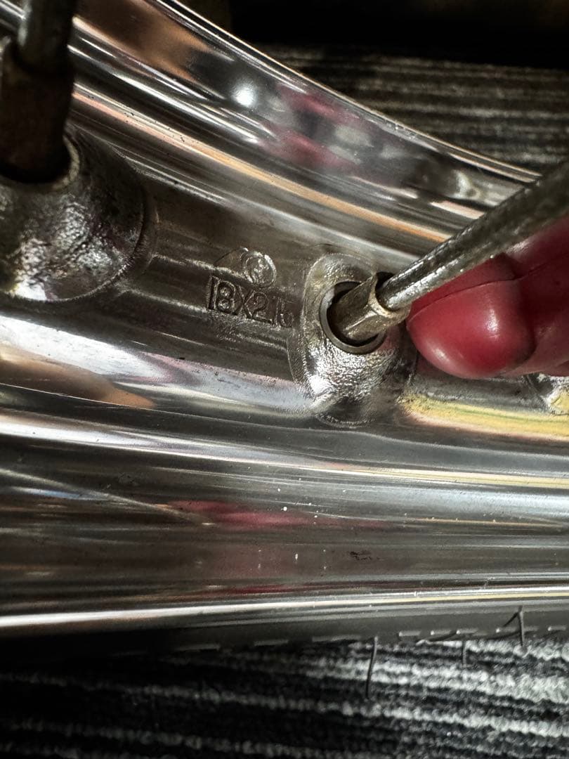 gs400 ExcelHリムワイドのメッキ前後セット