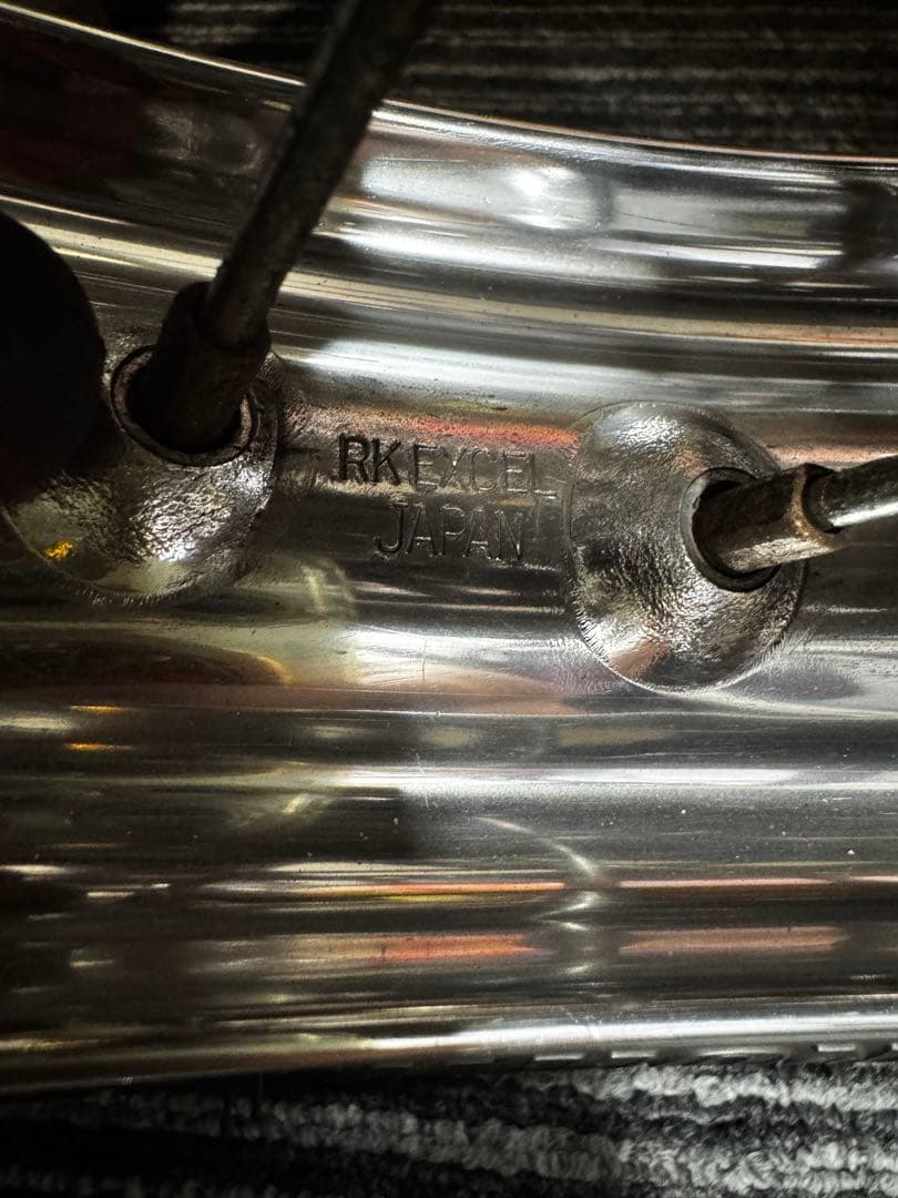 gs400 ExcelHリムワイドのメッキ前後セット