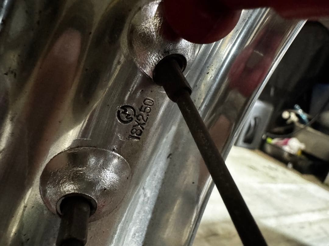 gs400 ExcelHリムワイドのメッキ前後セット