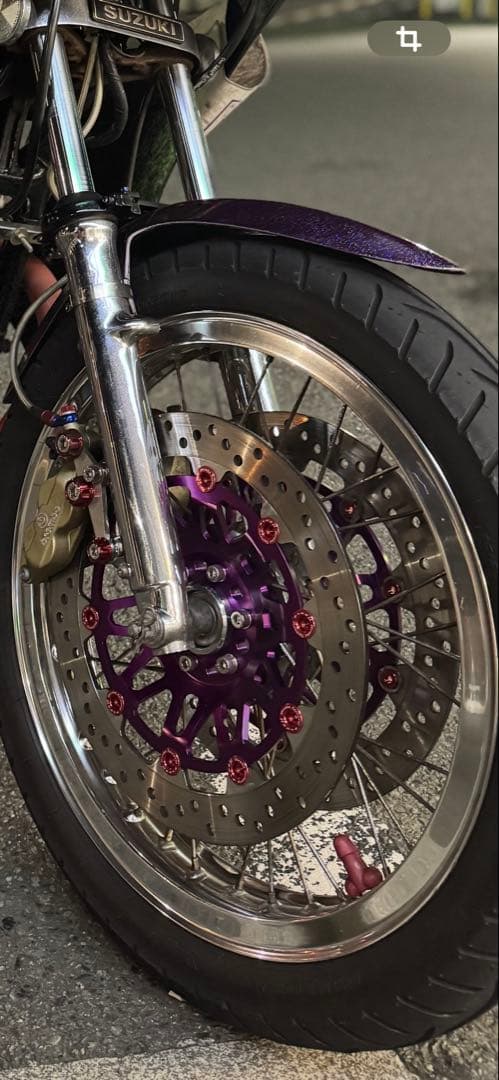 gs400 ExcelHリムワイドのメッキ前後セット