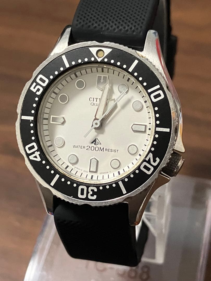 citizen WATER 200M RESIST 2031-204140 稼働