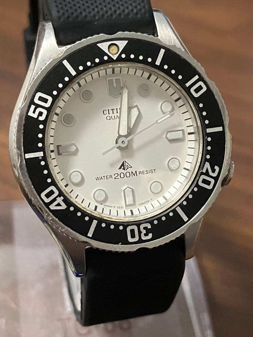 citizen WATER 200M RESIST 2031-204140 稼働