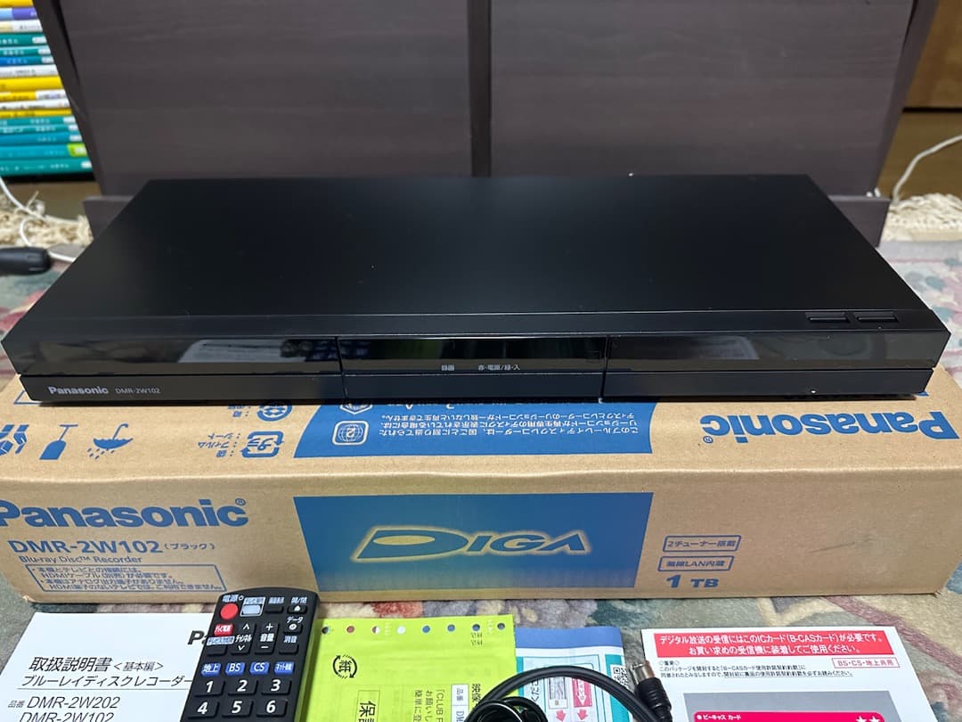 パナソニック　ブルーレイ ディスク レコーダー　DMR-2W102　新品同様品