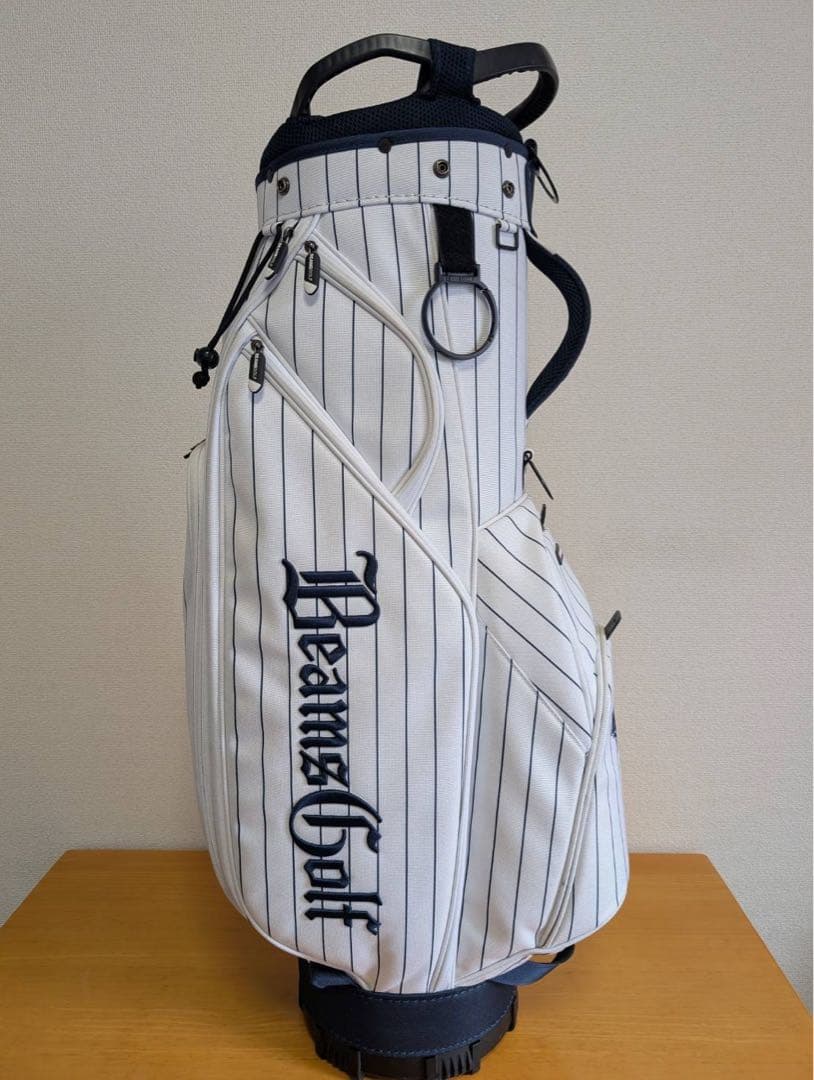 BEAMS GOLF ピンストライプ エイトハーフ キャディバッグ