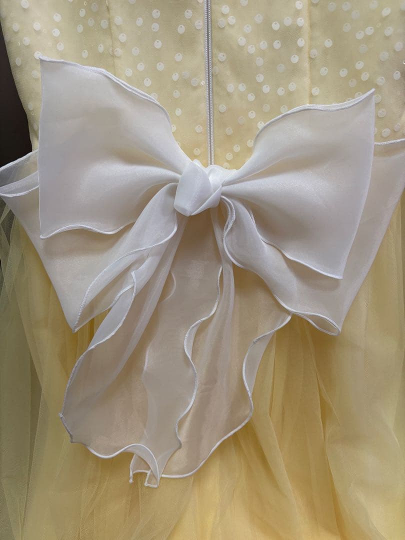 ドレスコ DRESCCO イエロージュエリーロングドレス 150cm11号