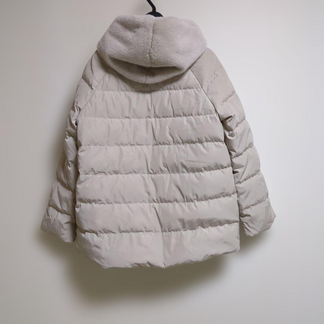 PINORE ファー＆ダウンフードジャケット