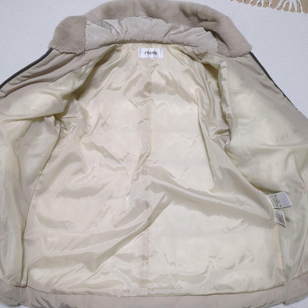 PINORE ファー＆ダウンフードジャケット