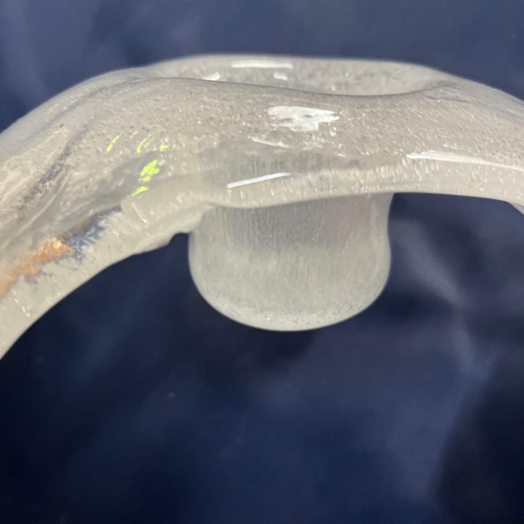 池坊 生け花 ガラス花器 華道 三つ足 立体的