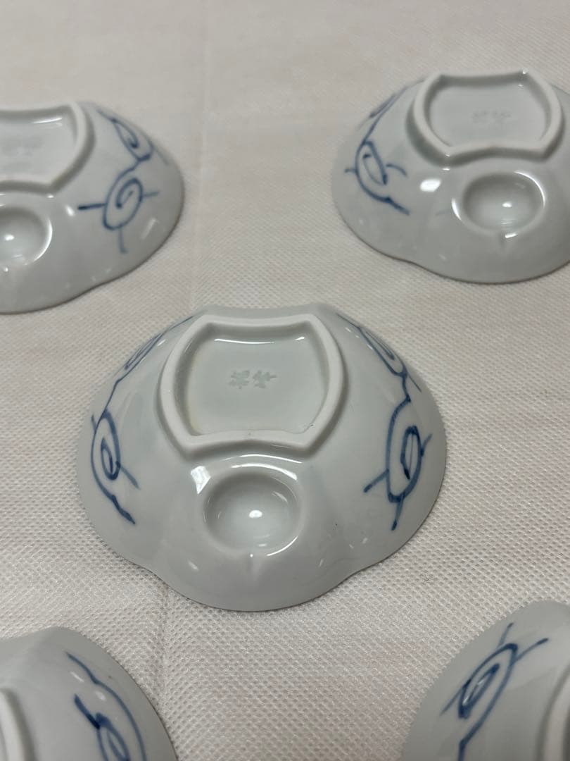 龍峯窯　ふくら雀　小皿　手書き　貴重　レア　アンティーク