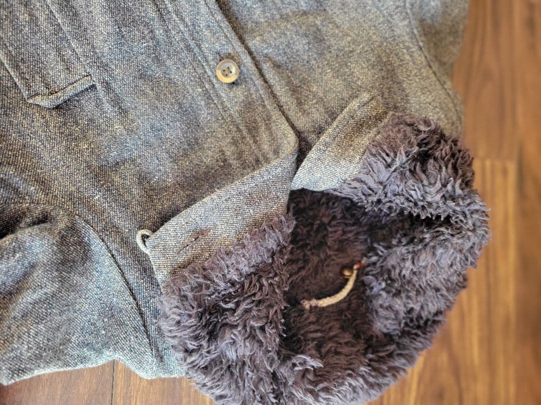 9000→8000 に 45r*p　暖かーいもこもこモッズコート。