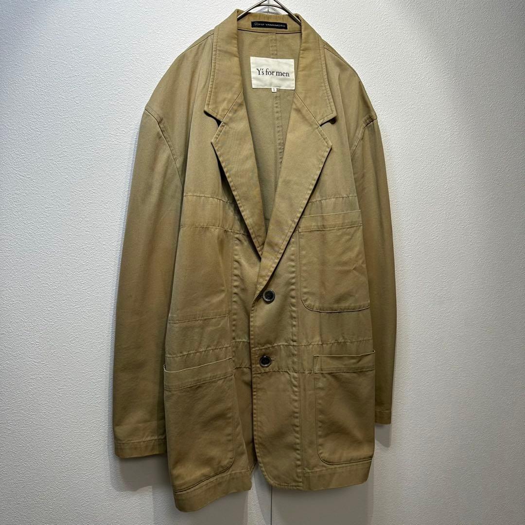 希少 ワイズ フォーメン ヨウジヤマモト 上質 デザイン テーラードジャケット