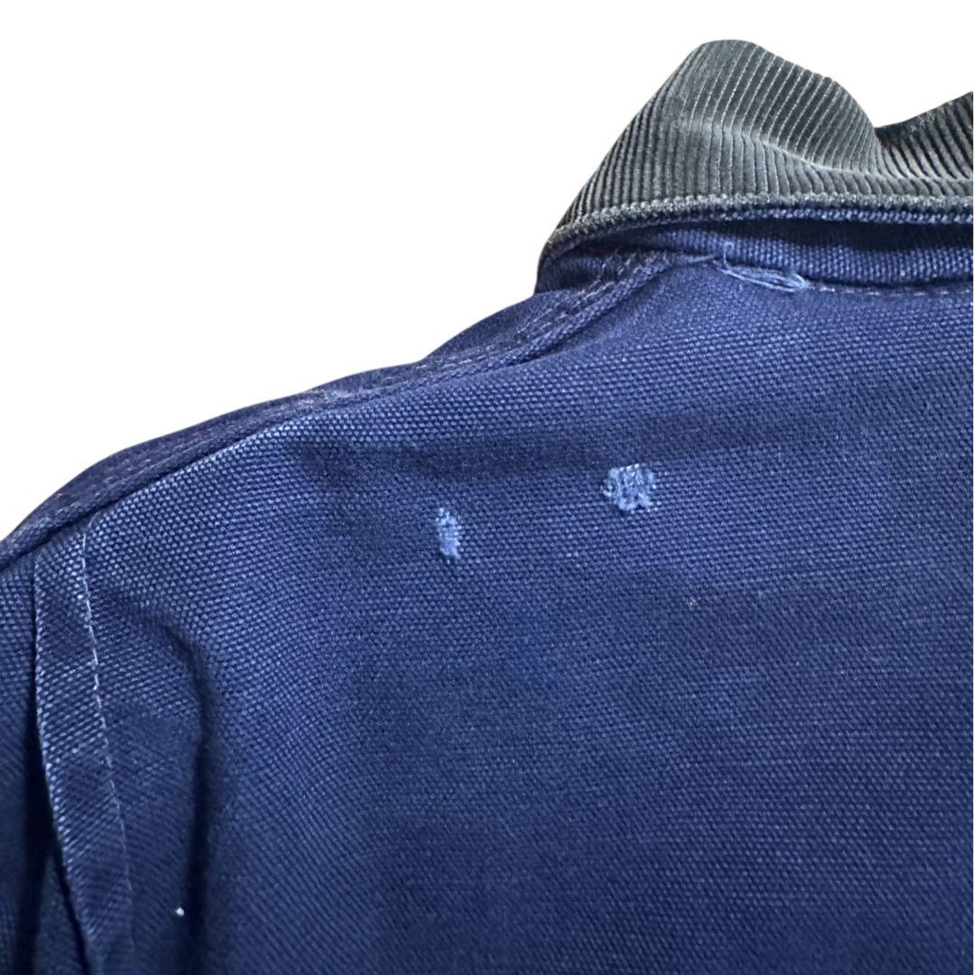 激レア 80s 90s カーハート チョアコート ネイビー 裏地キルティング L