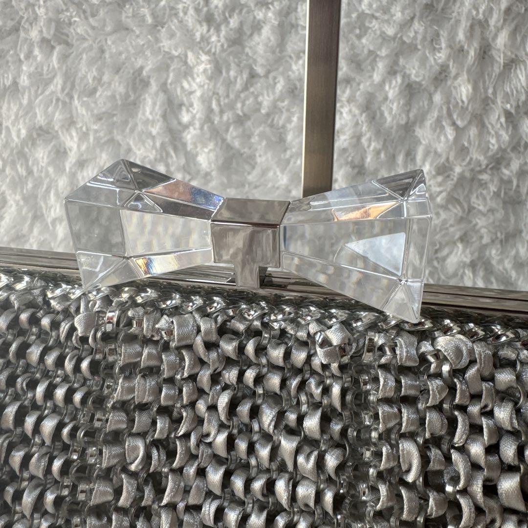 アンテプリマ クリスタッオフィオッコ ワイヤー 2way バッグ リボン がま口