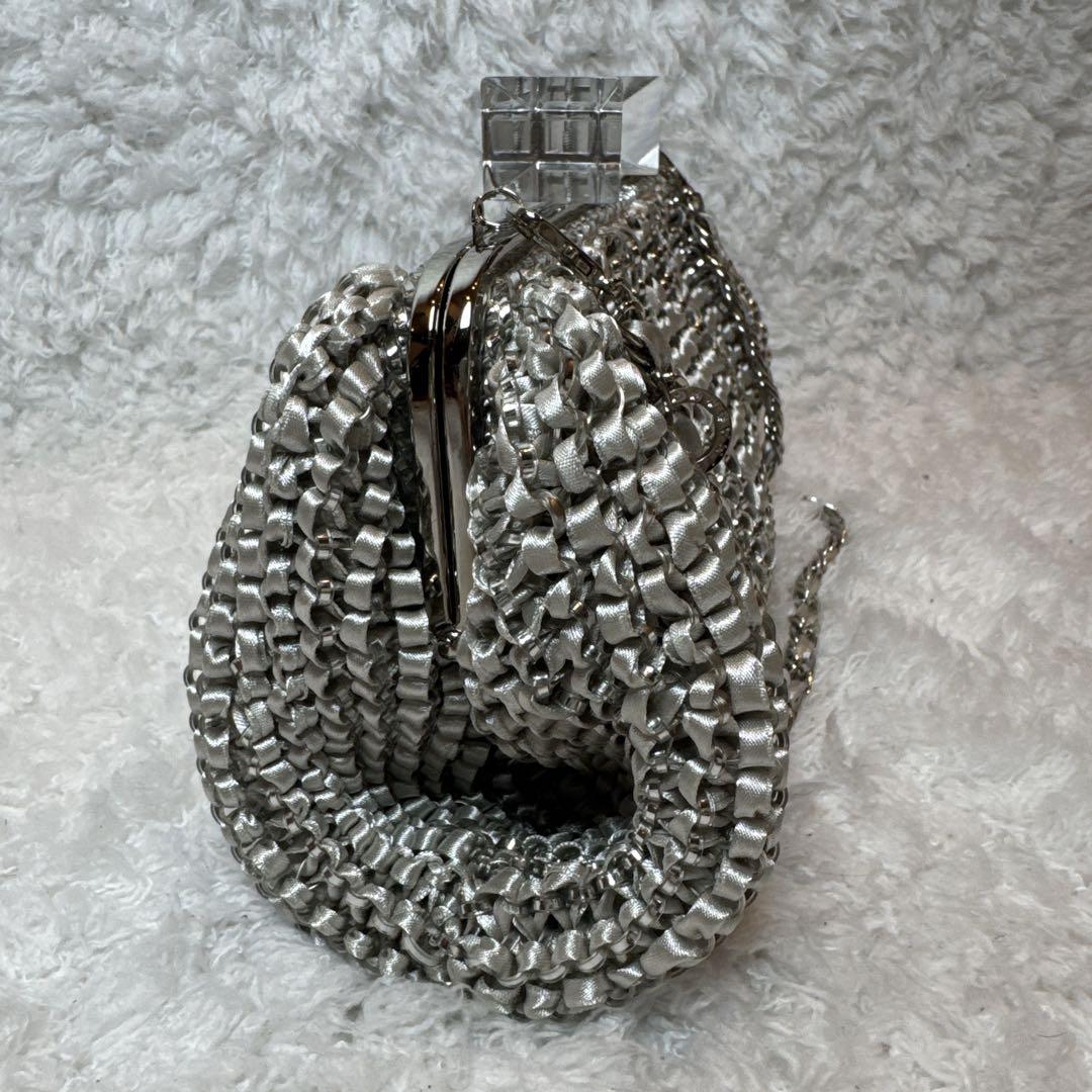 アンテプリマ クリスタッオフィオッコ ワイヤー 2way バッグ リボン がま口