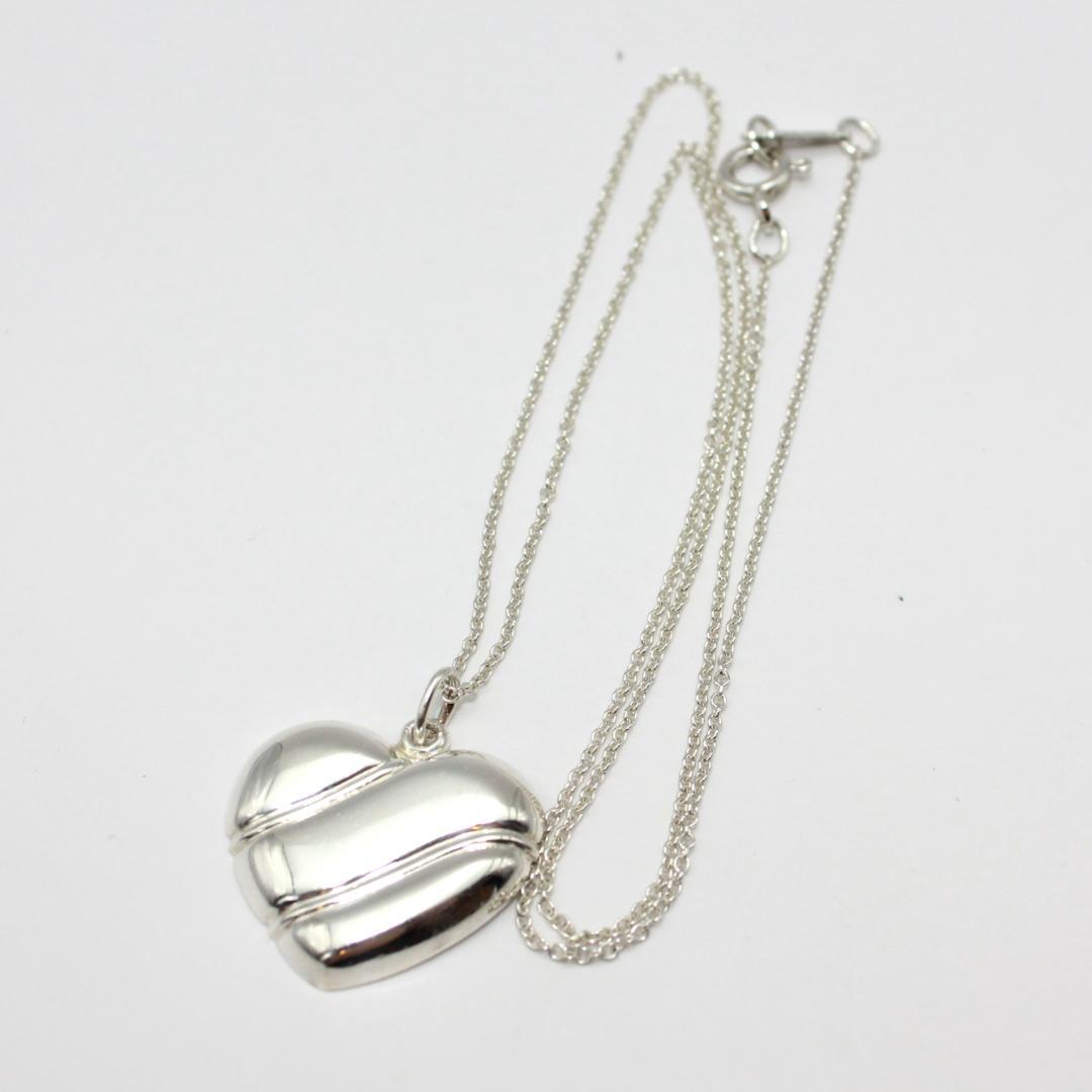 美品 Tiffany&Co. ティファニー ハート シルバー ネックレス 925