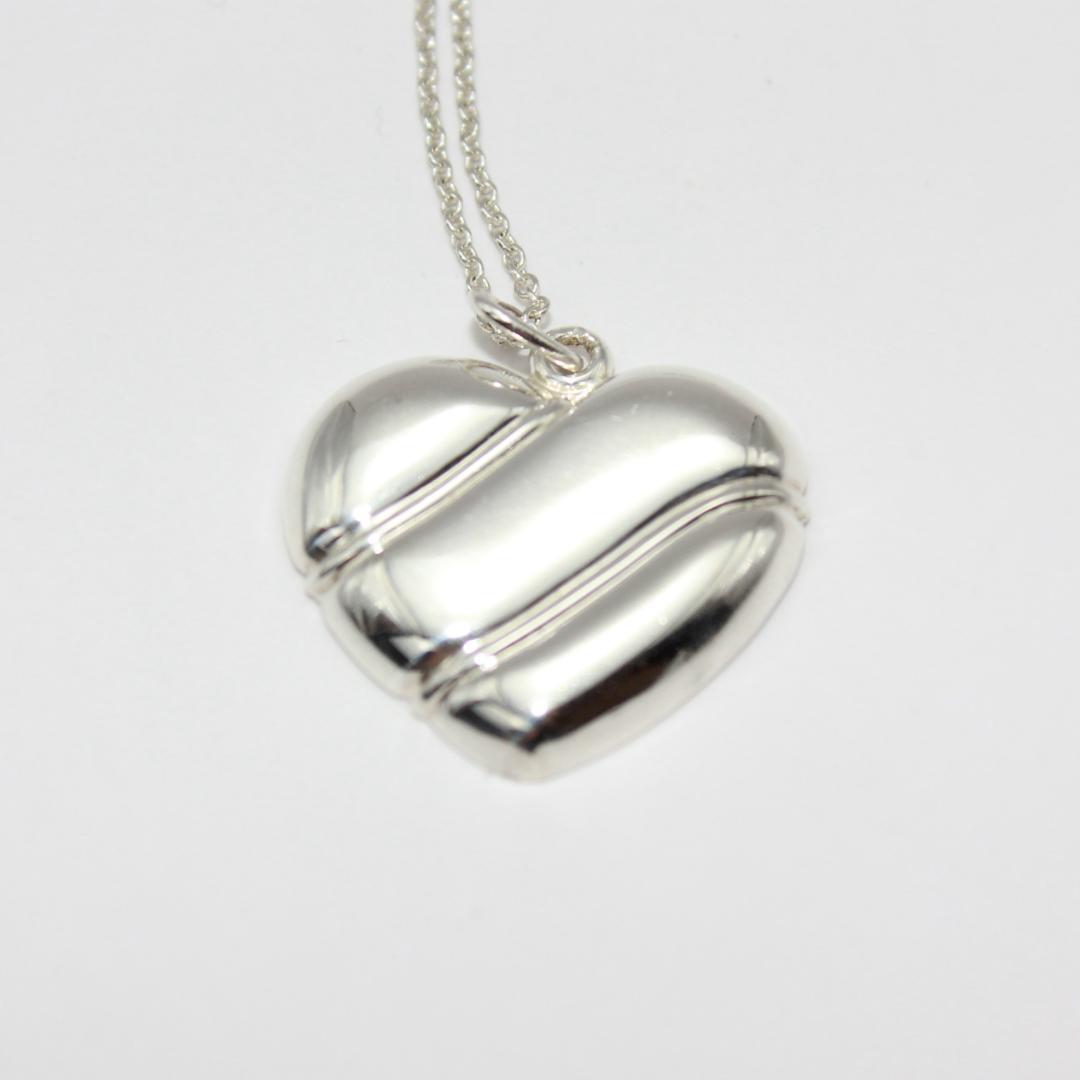 美品 Tiffany&Co. ティファニー ハート シルバー ネックレス 925